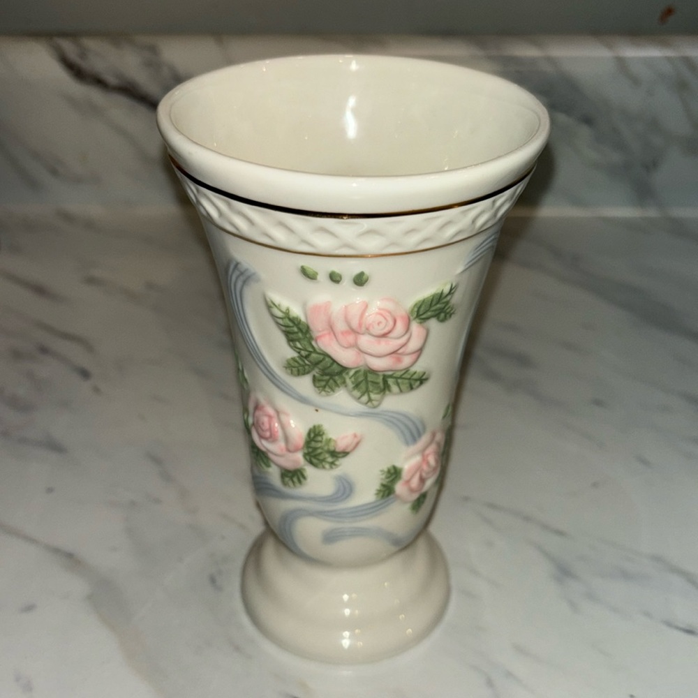 Princess house porcelain vase Rose Garland pattern